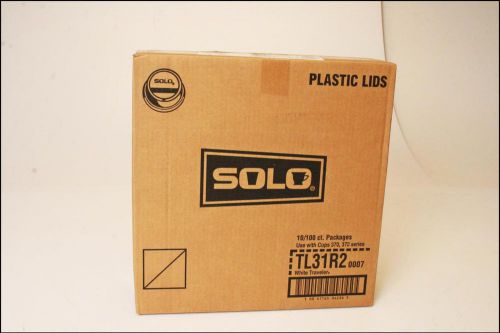 Sealed Case 1000 SOLO CUP CUP LIDS White TL31R2 Fits 370 372 traveler drink thru