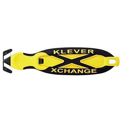 Klever XChange, Safety Knife Cutter, Replaceable Head, Yellow, New,