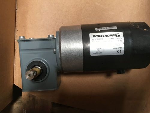Groschopp DC motor 90 volt 125 watt 4000 RPM part number 10262353 new in box