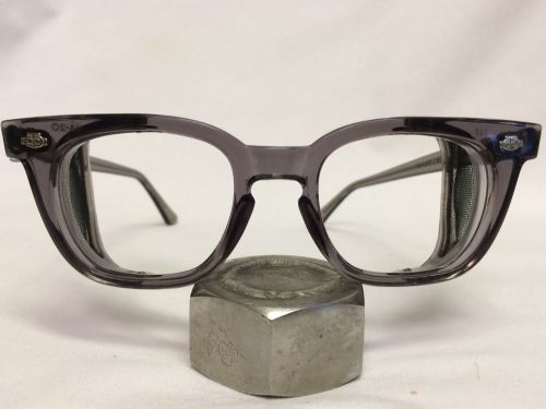 Vintage Titmus Safety Glasses W/Mesh Side Shields Steampunk Retro Grey Arnel NOS