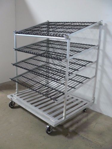 NEW AGE INDUSTRIAL 5 TIER ALUMINUM RACK, FOOD BREAD BAGEL DOUGHNUT 47&#034;x38&#034;x60&#034;