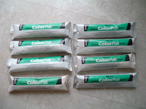 8 tubes PRST WHITE Tremco Dymeric Colorpak Color Pak System 015111 base tint