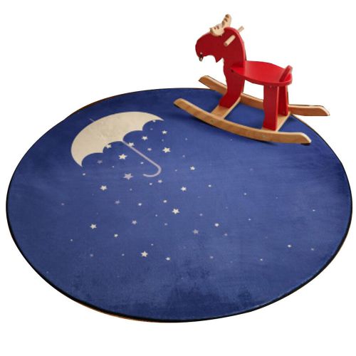 Round 80 CM Child Rugs Play Carpet Chair Cushion Swivel Chair Cushion-A5