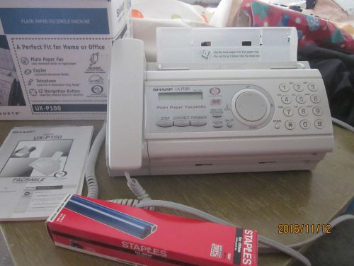 Sharp plain paper facsimile machine, fax, phone, copier, for sale