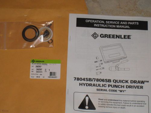Greenlee 7804sb 7904sb hydraulic seal kit #34297 for sale