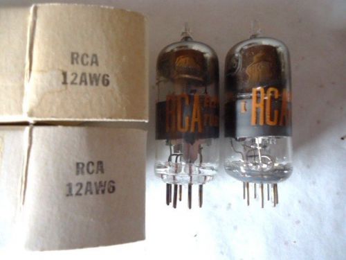 12AW6 pair RCA NOS vacuum tubes tested and guaranteed
