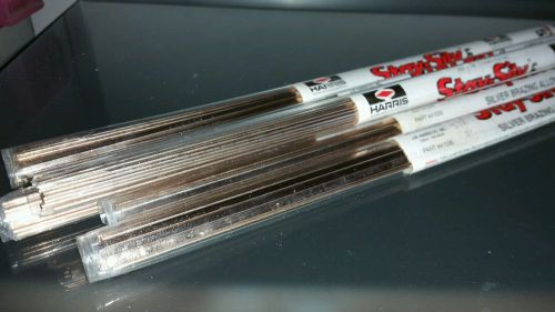 LOT 41035 Harris Stay-Silv-5 5% Silver Solder Bazing Alloy 28 Sticks