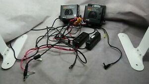 Lot of 2 - M/A-COM VC3000 Mobile Battery Car-Charger with DC-DC Power Adapter