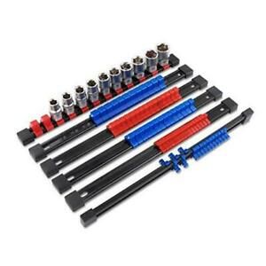 6Pcs Set Abs Socket Organizer Tray ail - Holds up to 86 Sockets 1/4” Drive x