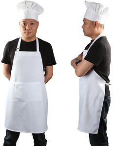 Juego De Delantal De Chef, Gorro De Chef Y Delantal De Cocina Delantal