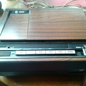 Vintage Answering Machine Model 2200 At&amp;t Electric Wood Grain Parts Only