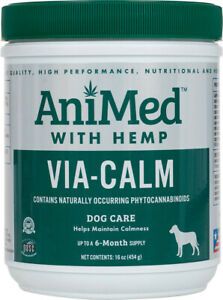 Animed Via-Calm with Hemp for Nervous Agitated Dog Canine 16oz
