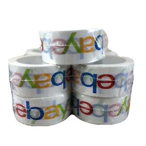 10 Rolls eBay Color White Sealing Tape Packaging 2&#034; x 75 Yards Free Shipping