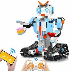 AOKESI Building Block Robot Kits for Kids Remote &amp; APP Control Robot Snap Tog...