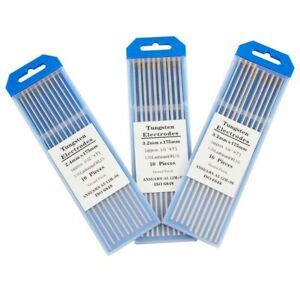 10PC WL15 Tungsten Welding Electrode Tig Rod 1.0/1.6 /2.0/2.4/3.0/3.2/4.0*175mm+