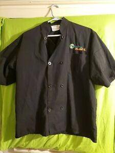 Happy Chef Hissho Sushi Sous Chef Shirt Black Embroidered Logo s.Medium