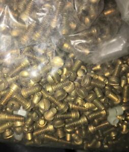 (500) Piece Lot 6-32 1/2” PAN SOLID BRASS SCREWS