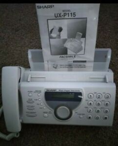 SHARP TEL FAX Plain Paper Facsimile Equipment UX-P115 White