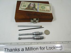 (2) Browne &amp; Sharpe Intrimik Inside Bore Gage Set, .275&#034; to .425&#034; x .0001&#034;, Case