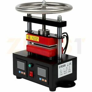 Rosin Press Machine Hand Crank Duel Heated Plates Manual Heat Transfer Dual