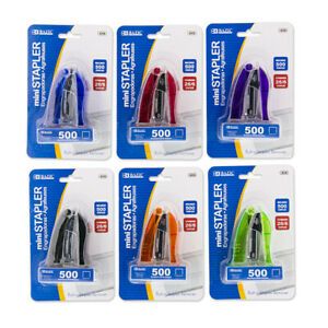 BAZIC Mini Stand-Up Standard (26/6) Stapler w/ 500 Ct. Staples