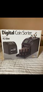 digital coin sorter fast sort fs-4000 with coin wrapper pack included