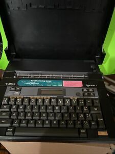 Vintage Canon Typestar 5 iii Battery  Electronic Typewriter W/case NOT Tested