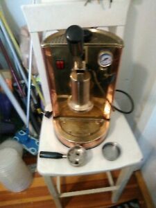 Copper Italian style espresso machine