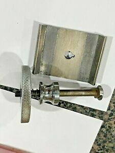 Watchmakers Lathe tool holder complete Bed piece 40.2 post button 10.6  2 1/2 L