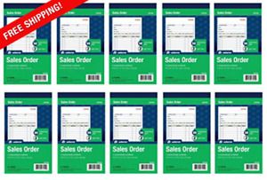 Adams Sales Order Book, 2-Part, Carbonless, White/Canary, 4-3/16 x 7-3/16 50 per