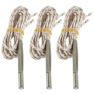 3Pcs 24V 50W Upgraded Ceramic Cartridge Heater Wire 1M 3D Printer A8B3