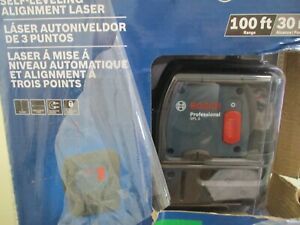 Bosch GPL 3 S 100 ft 3-point Self-Leveling Alignment Laser TORN BOX ITEM UNUSED