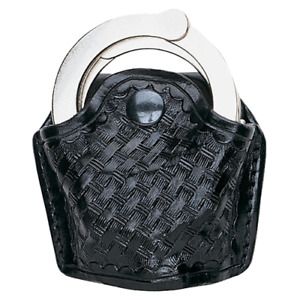 Aker Leather 506 Slim Open Standard Chain Link Handcuff Case Finish: Plain