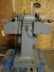 General Electric Dual Pedestal Grinder With Gusher Coolant Pump HP 1/10
