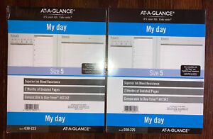 2 - At-A-Glance My Day 2 Months of Undated Pages (8.5&#034; x 11&#034;) Size 5 (038-225)