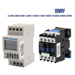 Time Delay Relay Multifunction Timer Relay &amp; Contactor 2.2-25KW 220V Time Switch