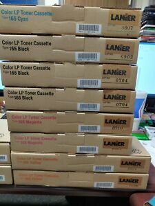 Lot Lanier Ricoh Printer Photocopier Type 165 Color Toner Cartridge Waste Bottle