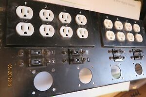 rackmount Potter &amp; Brumfield mini breaker panel, 8 outlets, Cam inserts