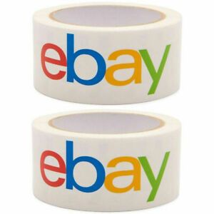 2 Rolls eBay Brand Genuine Packaging Shipping Tape BOPP 2&#034; x 75 Yards ~FREE SHIP