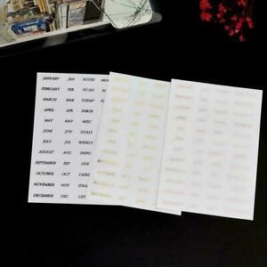 6 Pcs 5A Transparent Divider Page 6 Hole Loose Leaf Bag+3 Stickers Set Y6G3