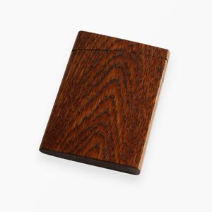 Business card Case Wooden Lacquered finish Brown Made in Japan
