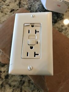 PASS AND SEYMOUR PT2095W WHITE PLUGTAIL GFCI RECEPTACLE 20 AMP 125 VAC