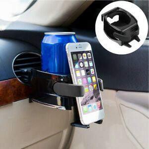 2 In 1 Universal Phone Mount Smart Air Vent Cup Scratch Proof Car Drinks Holder