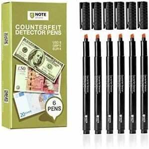 Counterfeit Money Checker amp Pen Marker 6 Pack of Fake Bill Detector Pens - Uni