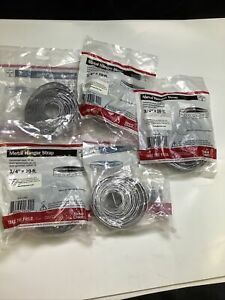Lot of 5 Galvanized Metal Hanger Strap 3/4&#034; x 10 Ft 24 Gauge Steel NEW 524-10PK2