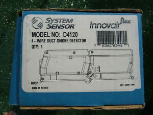 BRAND NEW SYSTEM SENSOR D4120 INNOVAIR FLEX 4-WIRE DUCT SMOKE DETECTOR