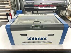 EPILOG 60 WATT “MINI” LASER ENGRAVER 24x12 W/ ROTARY ATTACHMENT (2016)