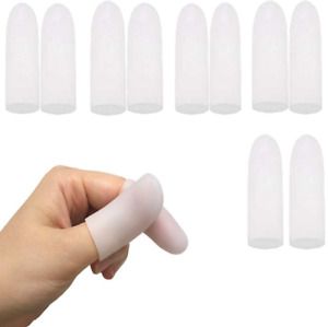 Gel Finger Protectors Finger Caps Silicone Fingertips Protection - Finger Cots G