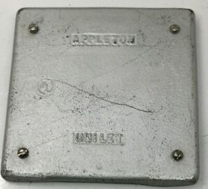 Appleton FSK-2B-CM Blank Cover, 2-Gang, Malleable Iron
