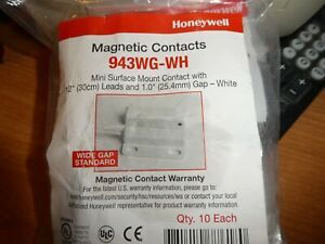 Honeywell 7939WG-WH  Magnetic Door Alarm Contact &amp; Magnet 10 Lot